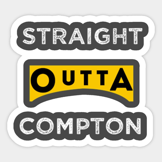 straight outta compton Sticker by TshirtMA